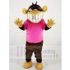 Funny Monkey in Pink T-shirt Mascot Costumes Animal