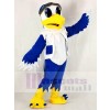 Blue and White Eagle Ace Pilot Bird Hawk Mascot Costumes Animal 