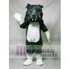 Gray Bulldog Dog with White Belly Mascot Costume Animal
