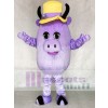 Madcap Purple Cow Mascot Costume Animal