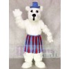 White Scottie Dog with Skirt & Tam Mascot Costumes Animal