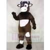 Brown and White Cow Mascot Costumes Animal