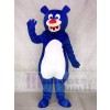 Blue Bear with White Belly Mascot Costumes Animal