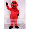 Red Razorback Feral Pig Hog Wild Boar Mascot Costume Animal 