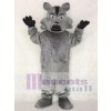 Dark Grey Pro Wolf Mascot Costume Animal 