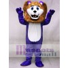 Custom Color Purple Cute Andy Lion Mascot Costumes Animal