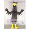 Fierce Dark Grey Crane Mascot Costumes Bird