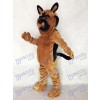 Long Hair Brown German Shepard Dog Mascot Costume Animal