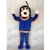 New Brave Indian in Blue with Orange Strim Mascot Costume