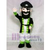 Custom Color Redbeard Pirate Green Cuffs Mascot Costume