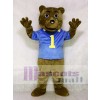 UCLA Dark Brown Bear Mascot Costume with Vest