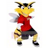 Yellow Bee with White Wings Mascot Costumes Insect