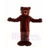 Hairy Brown Bear Mascot Costumes Animal 