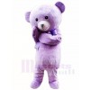 Purple Teddy Bear Mascot Costumes Animal 