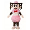 Pink Dress Monkey Girl Mascot Costumes Animal 