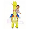 Giraffe Carry me on Christmas Inflatable Halloween Xmas Costumes for Kids