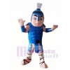 Blue Titan Spartan Trojan Knight Mascot Costume