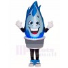 Blue Gas Flame Mascot Costumes
