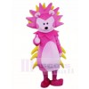 Pink and Yellow Hedgehog Mascot Costumes Animal 