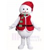 Snowman Mascot Costumes with Hat Christmas Xmas