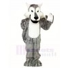Hairy Grey Gray Wolf Mascot Costumes Animal