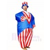 Amerikanische US Flagge Onkel Sam Tag der Unabhängigkeit Aufblasbar Halloween Sprengen Sie Kostüme für Erwachsene