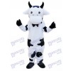 Black and White Cow Mascot Costume