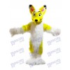 Yellow Husky Dog Fox Mascot Costume Cartoon 
