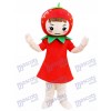 Strawberry Girl Mascot Costume Fruit 