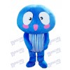 Blue Mushroom Vegetable Mascot Costume Food Plant 