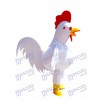 White Cock Rooster Mascot Costume Animal 