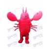 Red Crayfish Mascot Costume Seafood Ocean 