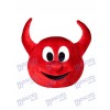 Halloween Red Evil Devil Mascot HEAD ONLY