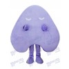 Happy Purple Letter A Alphabet Mascot Costume 