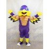 Mighty Golden Eagle Purple and Yellow Mascot Costume