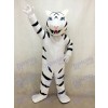 White Albino Tiger Mascot Costume with No Beard