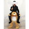 Piggyback Lion Carry Me Ride on Lion Mascot Costume