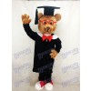 Bernard Bear Mascot Costume with Red Frame Glasses Animal 