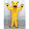 Yellow Cougar Mascot Costume