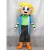 Dj Big Boy Blonde Hair Man Mascot Costume