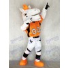 New Mustang Horse Broncos with Orange Mane Mascot Costume Animal 