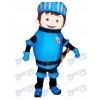 Blue Mike the Knight Mascot Costume 