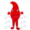 Red Dripping Blood Drop Mascot Adult Costume