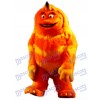 Orange Monster Mascot Adult Costume
