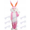 Pink Easter Bunny Bug Rabbit Mascot Costume Cartoon 