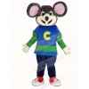 Chuck E. Cheese Mascot Costume Mouse with Striped Shirt