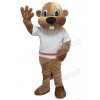 Alex the Beaver Mascot Costume in White Shirt Animal 