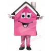 Pink Housing House Real Estate Agent Mascot Costume