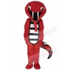 Red Rattle Cobra Snake Mascot Costume Reptiles 