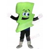 Neon Green Lightning Bolt Mr. Electric Lightning Bolt Mascot Costumes